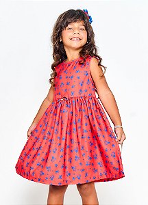 VESTIDO FOX FLORAL FERRUGEM - Alphabeto