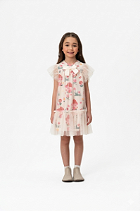 VESTIDO CREME COGUMELO TULE - MON SUCRÉ