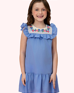 VESTIDO AZUL CELESTE - MON SUCRÉ