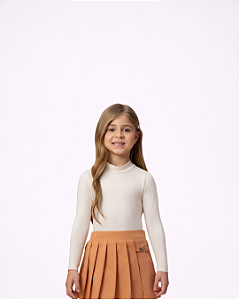 BLUSA GOLA ALTA CREME - PETIT CHERIE