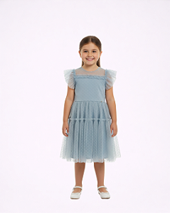 VESTIDO AZUL TULE - PETIT CHERIE