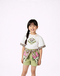 SHORTS SARJA MINNIE VERDE FOREST - ANIMÊ