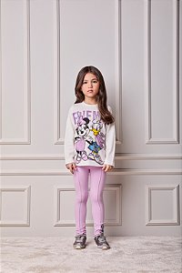 CJ BLUSA MINNIE PEROLA LEGGIN LILÁS - ANIMÊ
