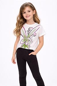 CONJ FADINHA BLUSA E CALÇA LEGGING PRETA