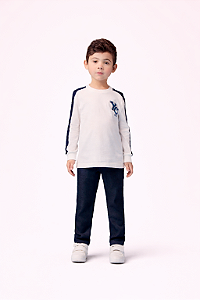 T-SHIRT ML COM ESTAMPA PEROLA - YOUCCIE