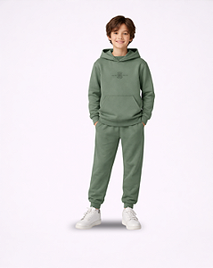 CONJ. BLUSÃO VERDE E CALÇA MOLETOM POLYMODAL - FBR