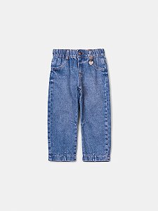 CALCA BARREL EM JEANS - ANIMÊ