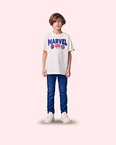 T-SHIRT MC ESTAMPADA MARVEL PEROLA - YOUCCIE