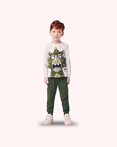 CJ ML T-SHIRT DINO CALCA IVERDE 2644 - YOUCCIE
