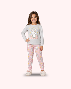 PIJAMA FEMININO ROSA COELHINHO - KYLY