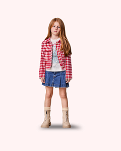 SHORT SAIA JEANS FAIXA VERMELHA - ANIMÊ