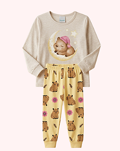 PIJAMA FEMININO MESCLA GELO CAPIVARA - KYLY
