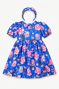 VESTIDO ENTRE FLORES AZUL