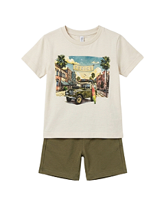 CONJUNTO VENICE CAMISETA COM BERMUDA TRICK NICK