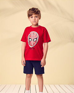 TSHIRT SPIDER MEN VERMELHO VERÃO - YOUCCIE