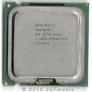 PROCESSADOR INTEL PENTIUM 4 640 3.2GHZ 2MB 800MHZ PN SL7Z8