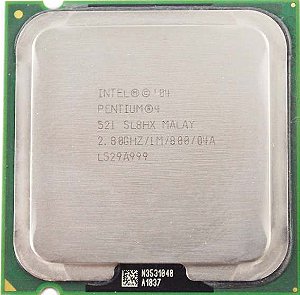 PROCESSADOR INTEL PENTIUM 4 SL8HX 2.8GHZ 800MHZ 1024KB 775