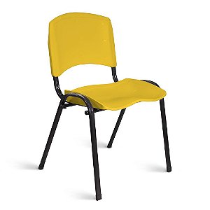 Cadeira Plástica Fixa A/E Amarelo Lara