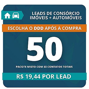 50 Leads de Consórcio (Imóvel e Automóvel)