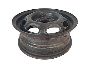 Roda Ferro Gol Parati Saveiro Quadrado Cl Gl 1980 A 1996 Aro 13 4X100 Tala 5 Preta Original