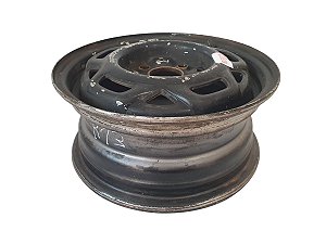 Roda Ferro Monza 1982 A 1998 Aro 13 4X100 Tala 5,5 Preta Original