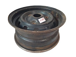 Roda Ferro Corcel Belina Pampa Del Rey Aro 14 3X150 Tala 6 Preta Original