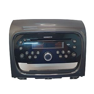 Radio Som Novo Palio Grand Siena 2012 A 2021 Moldura Grafite Preto 500003011 Original