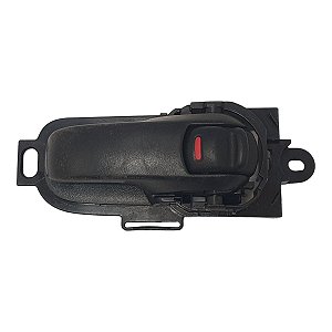 Macaneta Interna Puxador Livina Tiida 2011 A 2019 Dianteira E Traseira Direita Preto Plastico Original