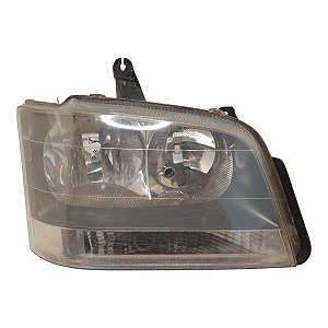 Farol Dianteiro S10 Blazer Pitbull 2001 A 2011 (Lente Solta) Cinza Direito Paralelo