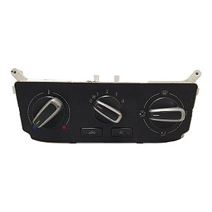 Controle Comando Ar Condicionado Gol Saveiro Voyage G6 2013 A 2016 Mod. Botão Cinza (Hastes Fixacao Quebradas) Original