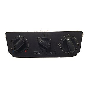 Controle Comando Ar Condicionado Gol Saveiro Voyage G6 2013 A 2016 Mod. Botão Preto (Hastes Fixacao Quebradas) Original