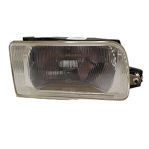 Farol Dianteiro Gol Saveiro Parati Quadrado 1991 A 1995 (Foco Desgastado/Suporte Quebrado) Direito Mascara Cromada Arteb