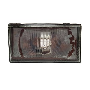 Farol Dianteiro Gol Saveiro Voyage Quadrado 1987 A 1990 (Foco Enferrujado) Direito Mascara Cromada Orgus Paralelo