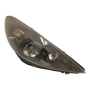 Farol Dianteiro Peugeot 207 Hoggar 2007 A 2014 (Lente Queimada) Direito Mascara Negra Original