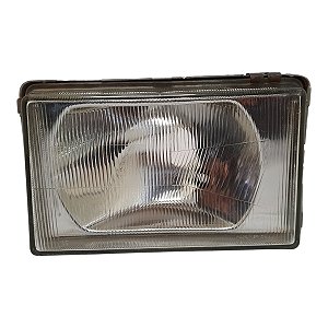 Farol Dianteiro Gol Quadrado 1987 A 1990 (Pin.Fix Pisca Quebrados) Esquerdo Mascara Cromada Cibié Original