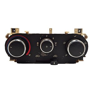 Controle Comando Ar Condicionado Palio Siena Idea Strada 2013 A 2016 Aro Botao Cromado (Descascado) Original