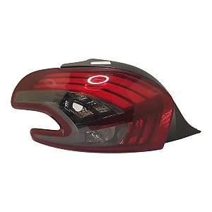 Lanterna Traseira Peugeot 208 2012 A 2019 (Lente Trincada) Esquerda Fume 9813466480 Original