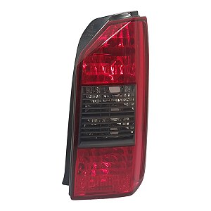 Lanterna Traseira Idea 2005 A 2010 Grade Preta (Lente Trincada) Direita Fume Original