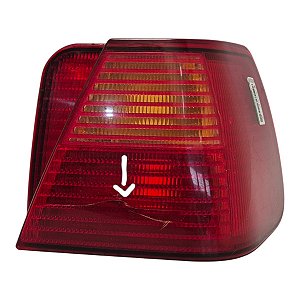 Lanterna Traseira Santana 1999 A 2006 (Lente Trincada) Direita Cristal Original