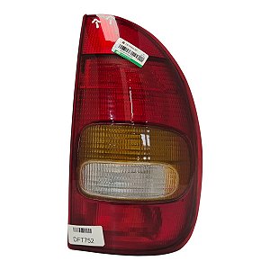Lanterna Traseira Corsa Pickup Wagon 1995 A 1999 (Canto Quebrado) Direita Cristal Paralela