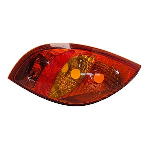 Lanterna Traseira Celta 2000 A 2005 (Lente Trincada) Esquerda Cristal Original