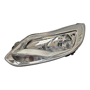 Farol Dianteiro Focus 2014 A 2016 Esquerdo Mascara Cromada Foco Duplo Original