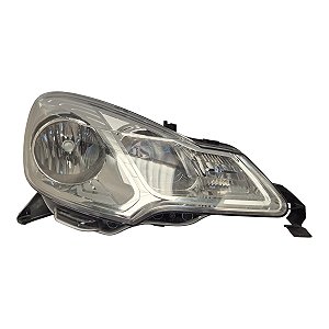 Farol Dianteiro C3 2013 A 2019 Direito Mascara Cromada Foco Duplo 9676016280 Original