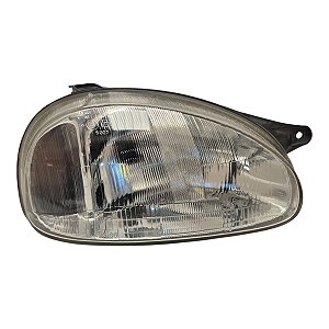 Farol Dianteiro Corsa Classic 1994 A 2001 Direito Mascara Cromada Foco Simples Original