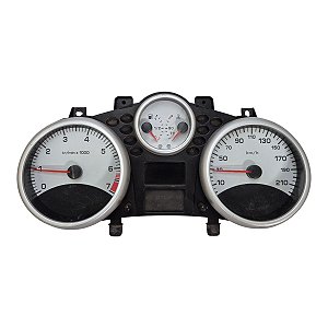 Painel Instrumentos Peugeot 207 Passion Wagon Sw Hoggar 2006 A 2014 (Lente Trincada) 210Km 7000Rpm Original