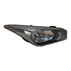 Farol Dianteiro Hb20 2012 A 2019 (Lente Craquelada) Direito Mascara Negra Foco Duplo 921021S000 Original