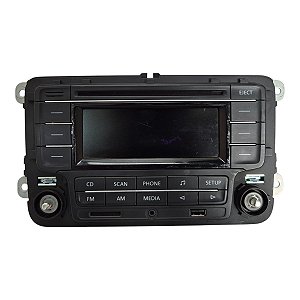 Radio Som Gol Saveiro Voyage Fox 2010 A 2014 (Faltando Botao) Preto 5Z0035180 Original