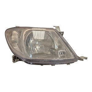 Farol Dianteiro Hilux 2009 A 2011 (Lente Craquelada) Direito Mascara Cromada Foco Simples Paralelo