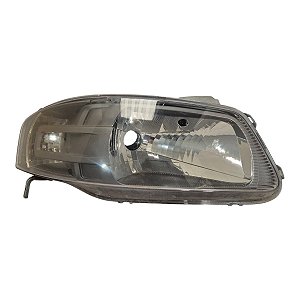 Farol Dianteiro Gol Parati Saveiro G4 2006 A 2013 (Lente Manchada) Direito Mascara Cinza Foco Simples Paralelo