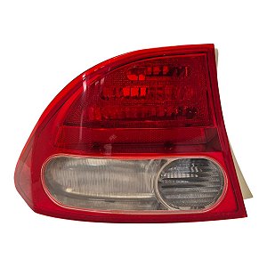 Lanterna Traseira New Civic 2007 A 2011 Esquerda Cristal Paralela